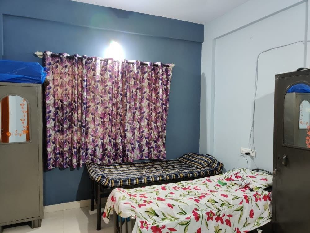 Real PG Bedroom Unit 3 with Curtains